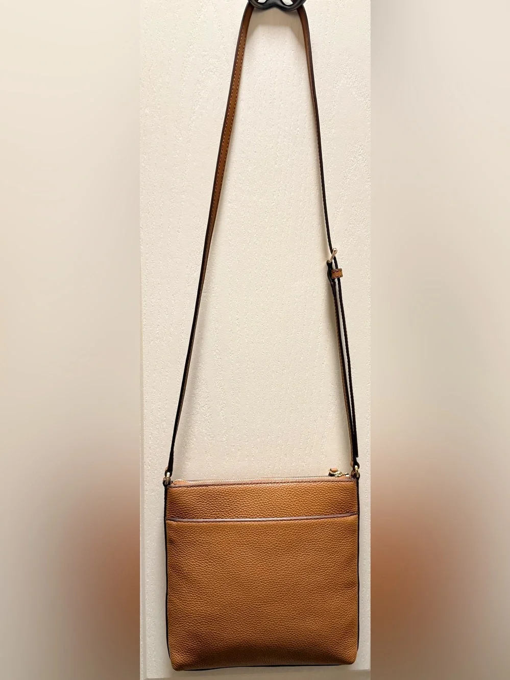 Michael Kors Tan Crossbody Bag - Pebbled Leather